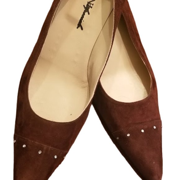 EC | Lumiani | Made in Italy | Brown Suede Style 2½" Heels | Size: 13 - Picture 4 of 16